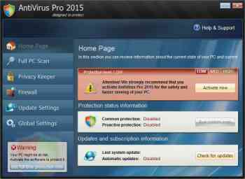 AntiVirus Pro 2015 Screenshot