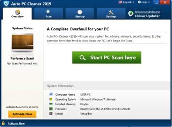 Auto PC Cleaner 2019 PUP Image