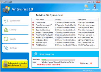 Antivirus 10 Screenshot